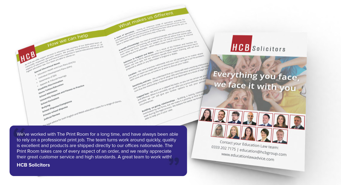 Professional stationery printing for legal firms by The Print Room, Bolton 