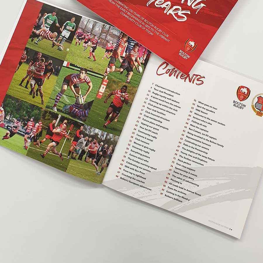 Commercial quality bound document printing in Bolton by The Print Room