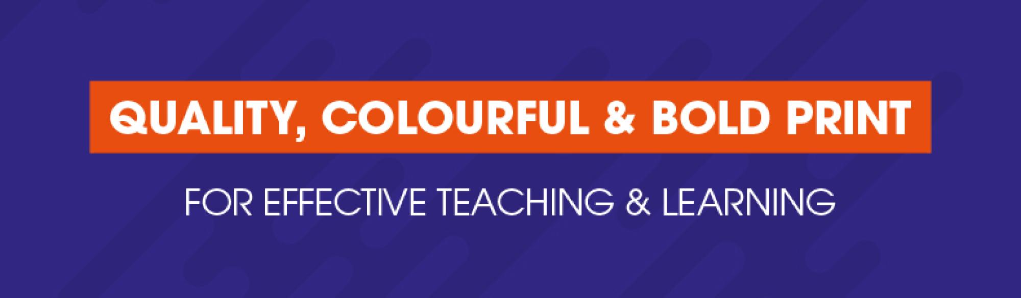 Effective teaching & learning with engaging, crystal-clear print for your school by The Print Room, Bolton