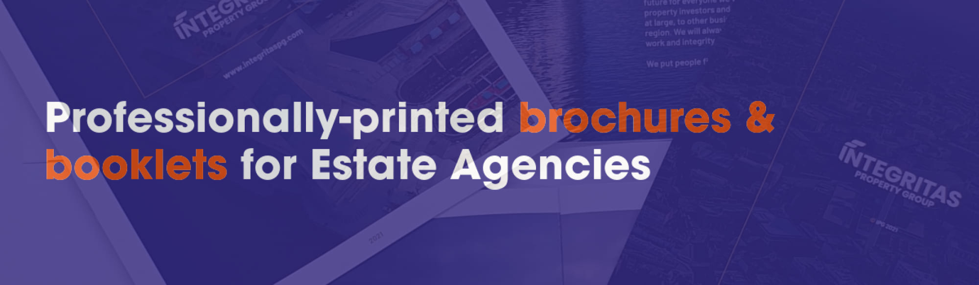 Professionally-printed brochures & booklets for Estate Agents in Bolton by The Print Room