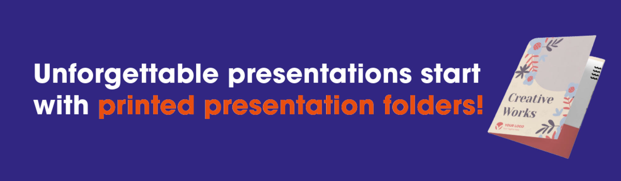 Unforgettable presentations start with printed presentation folders by The Print Room, Bolton