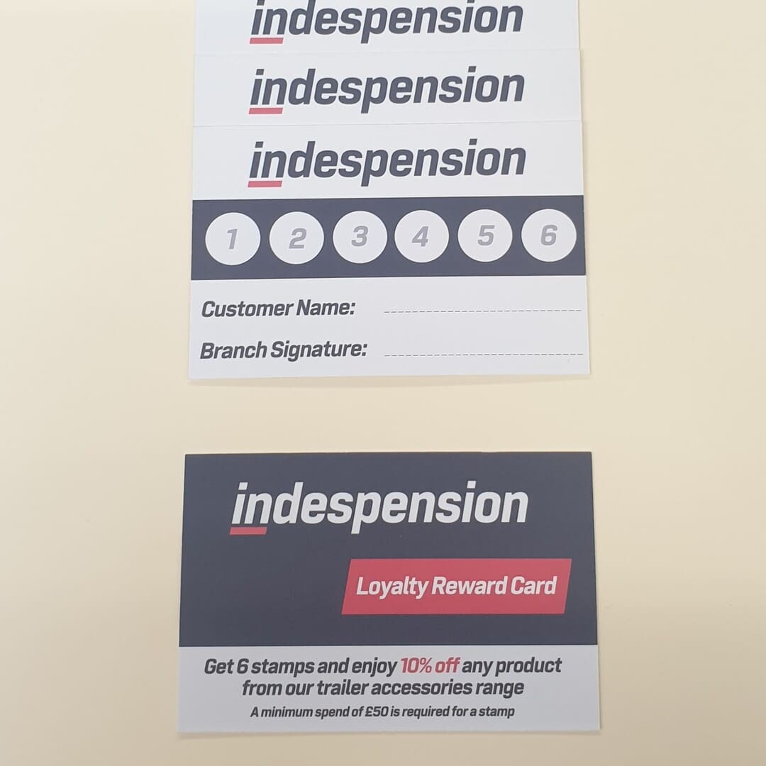 Business cards and loyalty cards printed at our Bolton based commercial printers