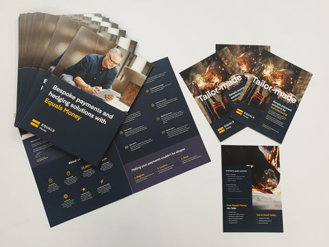 Speedy printed brochures & flyers for Equals Money